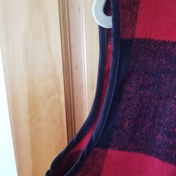 Draped Open Red and Black Plaid Vest size 2x - Picture 4 of 8